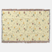Soft Fall Vibe" Scattered Leaf Decke (Vorderseite)