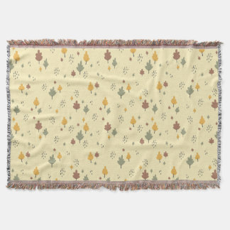 Soft Fall Vibe" Scattered Leaf Decke