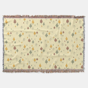 "Soft Fall Vibe" Verstreutes Blatt Decke