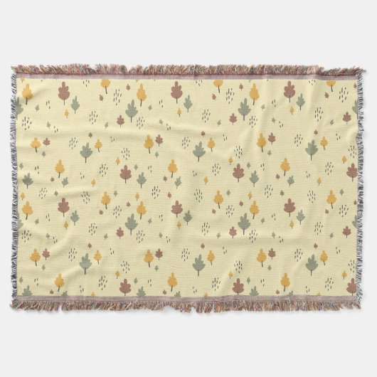 "Soft Fall Vibe" Verstreutes Blatt Decke (Vorderseite)