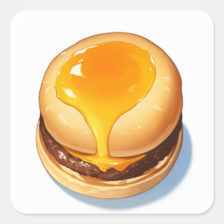 Soft Fantasy Art Quadratischer Aufkleber