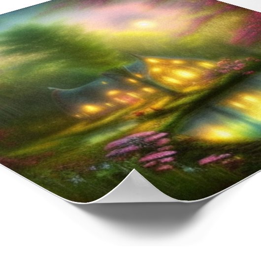 Soft Fantasy Hütte Poster (Ecke)