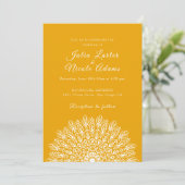 Soft Feather Dry Pampas Grass Mandala Wedding Einladung (Stehend Vorderseite)