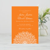 Soft Feather Dry Pampas Grass Mandala Wedding Einladung (Stehend Vorderseite)