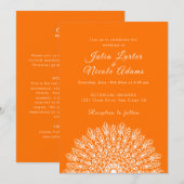 Soft Feather Dry Pampas Grass Mandala Wedding Einladung (Vorne/Hinten)