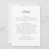 Soft Feather Dry Pampas Grass Mandala Wedding Einladung (Rückseite)