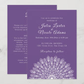 Soft Feather Dry Pampas Grass Mandala Wedding Einladung (Vorne/Hinten)