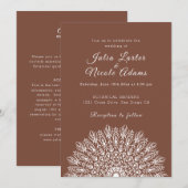 Soft Feather Dry Pampas Grass Mandala Wedding Einladung (Vorne/Hinten)