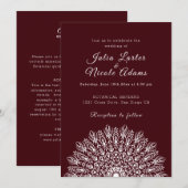 Soft Feather Dry Pampas Grass Mandala Wedding Einladung (Vorne/Hinten)