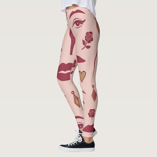 Soft Femme Power – Bold Chic Pattern for Stylish G Leggings (Links)