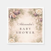 Soft Fig Garden-Baby Shower Serviette (Vorderseite)