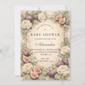 Soft Fig Garden Storybook Baby Shower Einladung (Vorderseite)