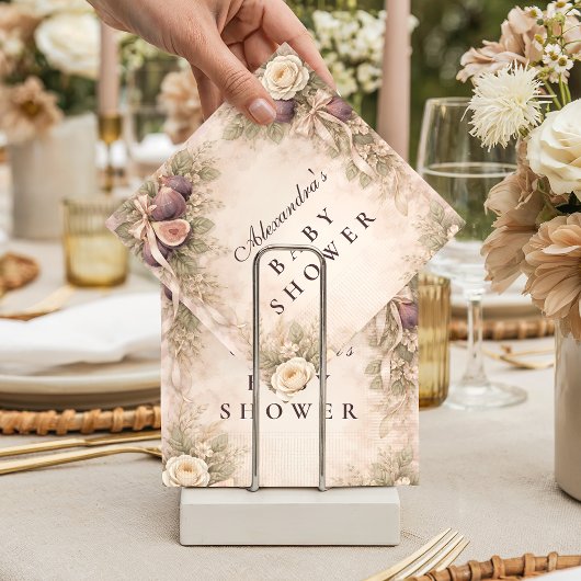 Soft Fig GardenBaby Shower Serviette