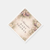 Soft Fig GardenBaby Shower Serviette (Ecke)
