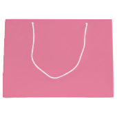 Soft Flamingo Pink Große Geschenktasche Geschenktüte (Vorderseite)