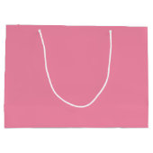 Soft Flamingo Pink Große Geschenktasche Geschenktüte (Rückseite)