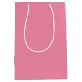 Soft Flamingo Pink Medium Geschenktasche Mittlere Geschenktüte (Vorderseite)
