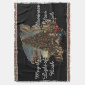 Soft Fleece Nativity Christmas Throw Blanket Decke (Vorderseite Vertikal)