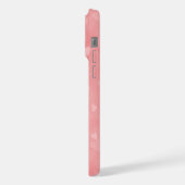 Soft Floating Pink Hearts Custom iPhone Hülle (Linke Seite)