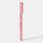 Soft Floating Pink Hearts Custom iPhone Hülle (Rechte Seite)
