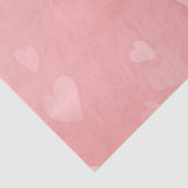 Soft Floating Pink Hearts Custom Seidenpapier (Detail)