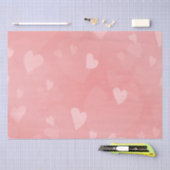 Soft Floating Pink Hearts Custom Seidenpapier (Handwerk)