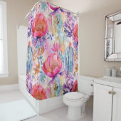 Soft Floral Cactus Dream Duschvorhang (Beispiel)
