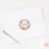 Soft Floral Christmas Sticker (Umschlag)