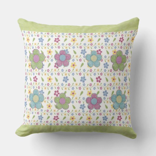 Soft Floral Digital-Blume Kissen (Vorderseite)