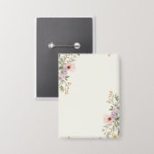 Soft Floral Elegance Case-Mate Button (Vorderseite/Rückseite)