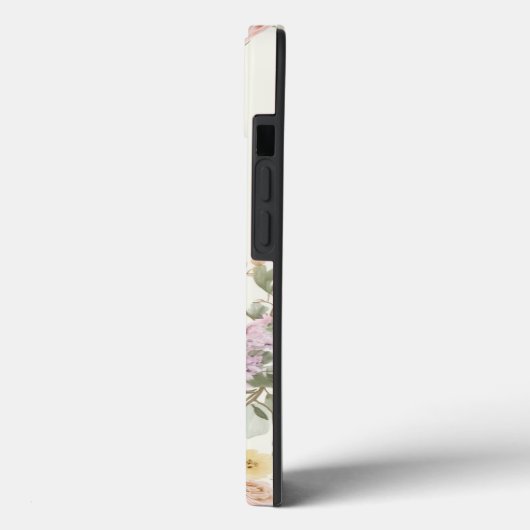 Soft Floral Elegance iPhone Case (Rückseite / Links)