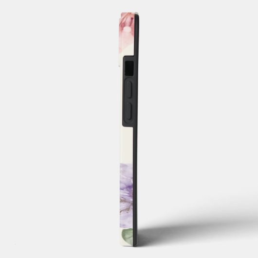 Soft Floral Elegance iPhone Case (Rückseite / Links)