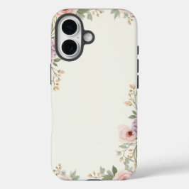 Soft Floral Elegante iPhone 16 Hülle
