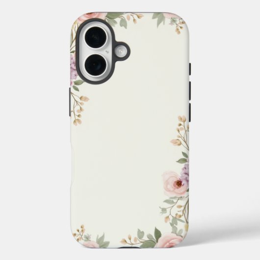 Soft Floral Elegante Case-Mate iPhone Hülle (Rückseite)