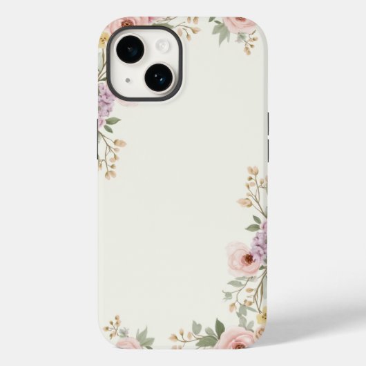 Soft Floral Elegante Case-Mate iPhone Hülle (Rückseite)