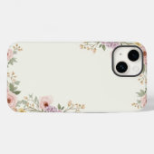 Soft Floral Elegante Case-Mate iPhone Hülle (Rückseite (Horizontal))