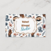 Soft Floral Lash Artist Beauty Studio Visitenkarte (Vorderseite)