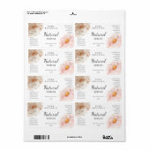 Soft Floral Pink Face Serum Labels (Vorne)