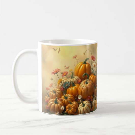 Soft Floral Pumpkins Kaffeetasse (Links)