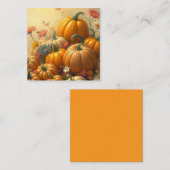 Soft Floral Pumpkins Mitteilungskarte (Vorne/Hinten)