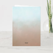 Soft Floral Teacher Birthday Keepsake Photo  Karte (Rückseite)