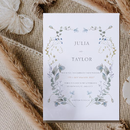 Soft Floral Wedding Invitation – Elegant Colorful  Einladung