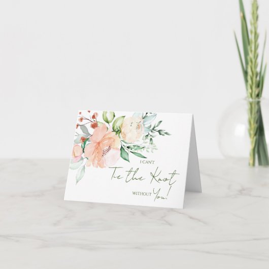 Soft Florals Brautparty Vorschlag Card Karte (Vorderseite)