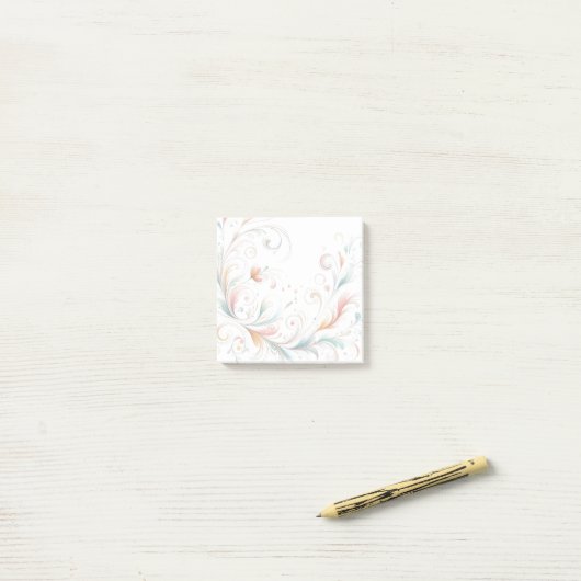 Soft Flourish Schreibtisch Notizen - Post-It Notiz (Auf Schreibtisch)