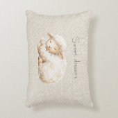 Soft Fluffy Sleeping Sheep Dekokissen (Vorderseite(Vertikal))