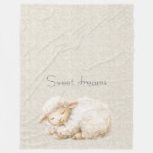 Soft Fluffy Sleeping Sheep Fleecedecke (Vorderseite)