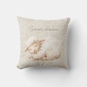 Soft Fluffy Sleeping Sheep Kissen (Vorderseite)