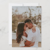 Soft Focus Foto Save the Date Einladung (Rückseite)