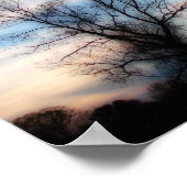 Soft Focus Sunset Print Poster (Ecke)