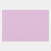 Soft French Lilac Solid Color Geschenkpapier Set (Vorderseite 3)